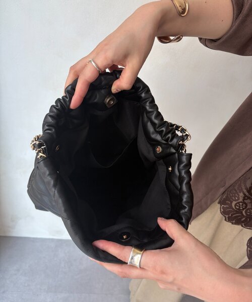 DouDou（ドゥドゥ） ショルダーバッグ バッグ キルティングチェーン