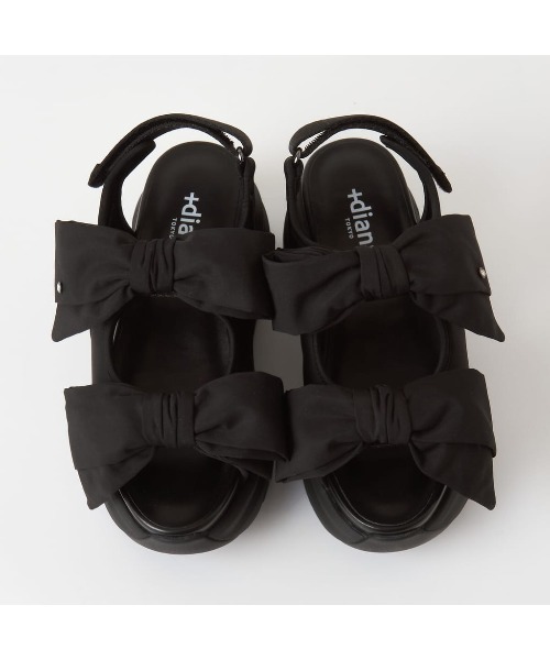 diana（プラスダイアナ） サンダル ダブルリボンサンダル レディース