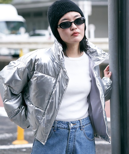 VENCE EXCHANGE ダウンコート ダウンジャケット メタリック中綿