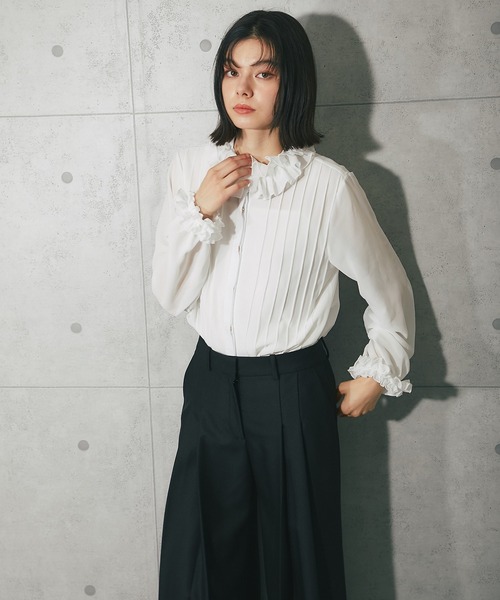 SMILE ORCHID（スマイルオーキッド） ブラウス シャツ フリルブラウス