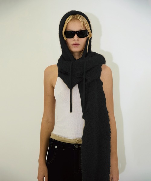 VIAVANDA ニット セーター 2WAY HOODED MUFFLER KNIT レディース