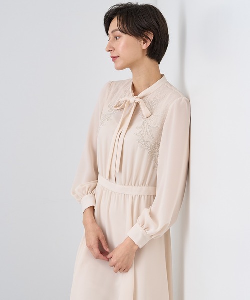 ANAYI（アナイ） ワンピース シアードビーレースボウタイ ワンピース