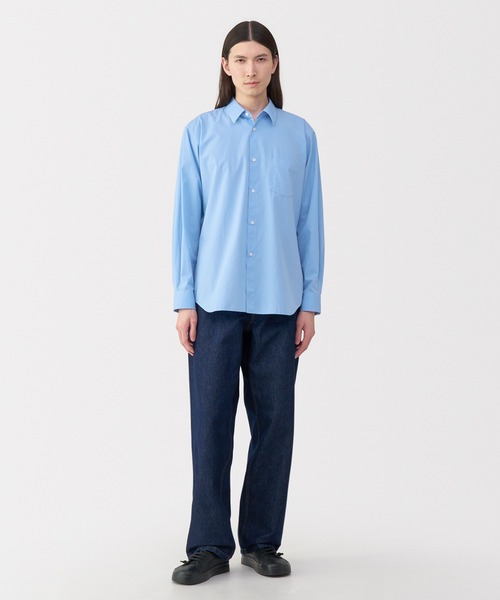 MUJI Labo シャツ 「MUJI Labo」紳士 ポプリンレギュラーカラーシャツ