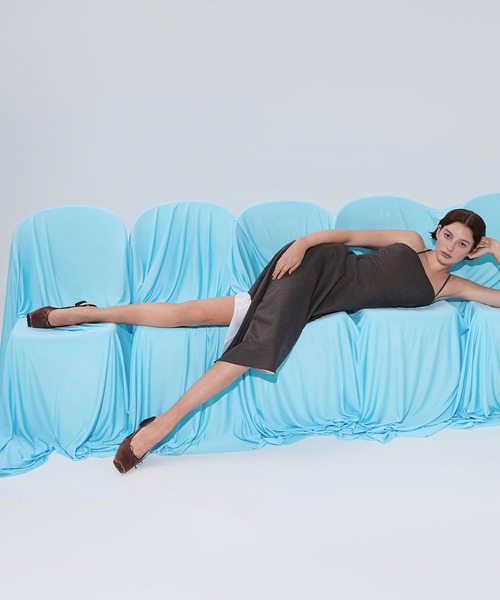 CHARLES ＆ KEITH（チャールズ&キース） パンプス サテン ボウスクエア