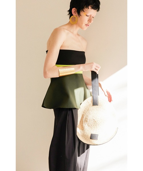 OMMO（オーエムエムオー） かごバッグ カゴバッグ CIRCLE STRAW BAG