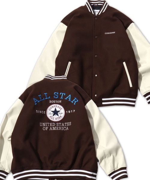 XLARGE ダークブラウン スタジャン M 袖に汚れあり 毛玉あり XLARGE