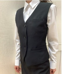 BRICK HOUSE by TOKYO SHIRT ベスト ジレ オフィス向け ベーシック