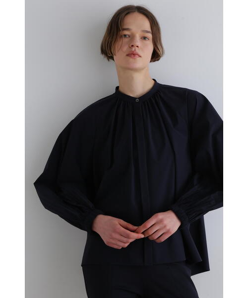 LE PHIL（ル フィル） ブラウス シャツ SOLOTEXブロードノーカラー