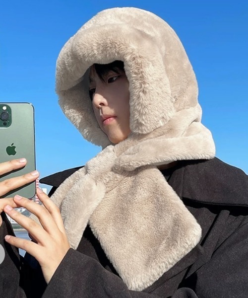 NOWLE（ノウル） マフラー 「NOWLE」2WAY もこもこ フェイクファー