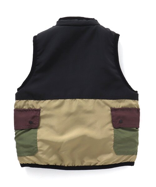 BREEZE（ブリーズ） ベスト 「WEB限定」 総柄リバーシブルボアベスト