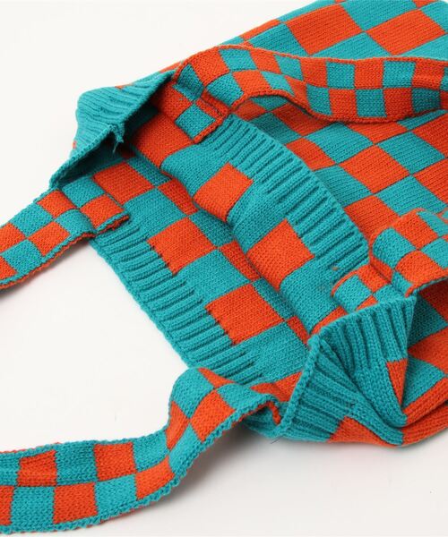 STYLEBLOCK（スタイルブロック） トートバッグ 市松模様ニットトート