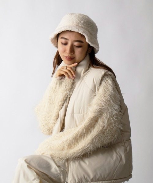 newhattan（ニューハッタン） 帽子 ハット 「NEWHATTAN」ボアバケット