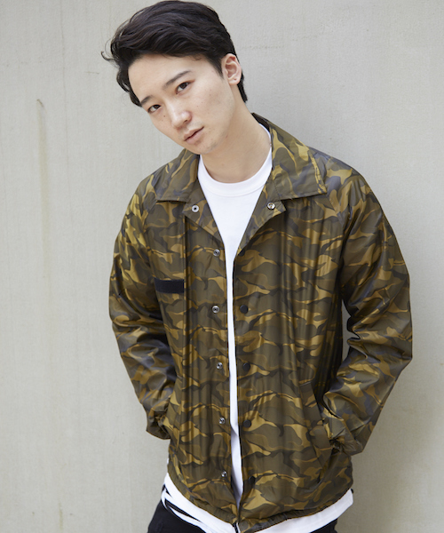 Re Youth ナイロンジャケット 3Dパターン カモフラージュ テック