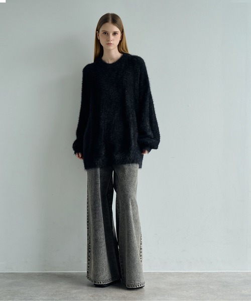 ELLUV セーター ニット 「ELLUV/エルヴ」ヘビーシャギーファブリック