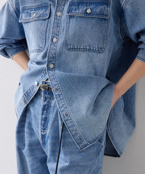 Whim Gazette（ウィム ガゼット） ブラウス シャツ ドロップデニム