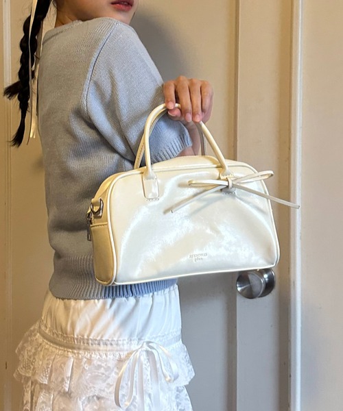 AS KNOW AS（アズノゥアズ） ボストンバッグ フェイクレザー 2WAY