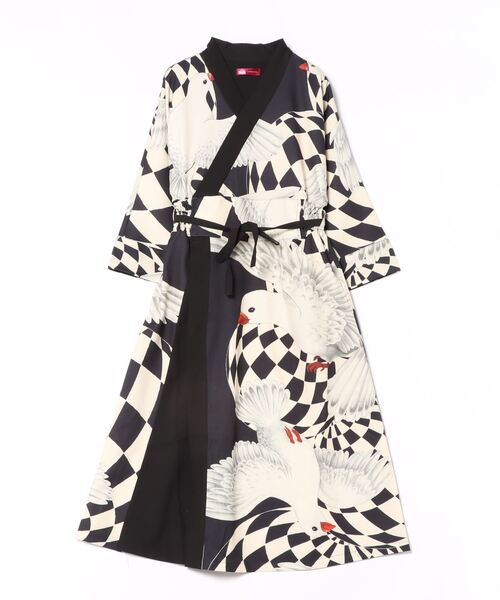 カヤ ワンピース 「重宗玉緒×倭物やカヤ」モダン着物ワンピース