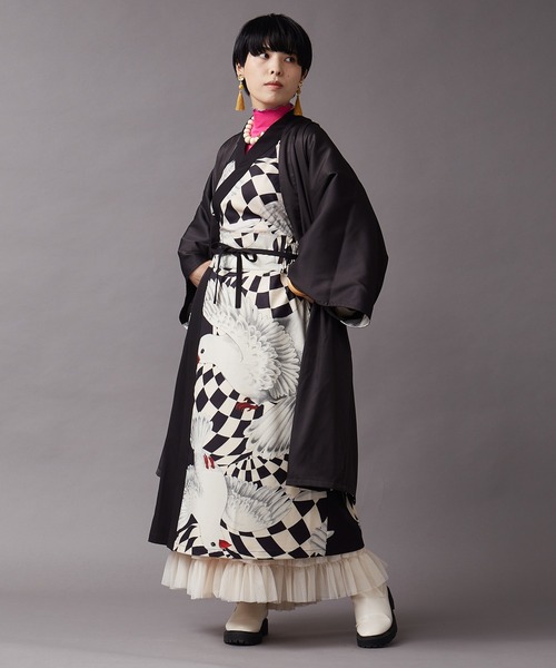 カヤ ワンピース 「重宗玉緒×倭物やカヤ」モダン着物ワンピース