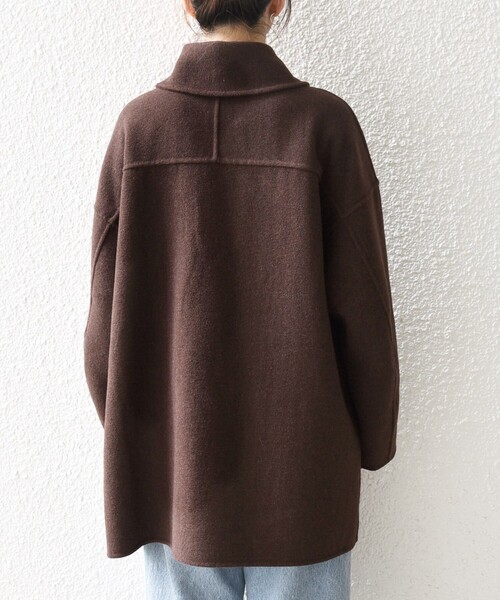 SHIPS any コート アウター any: リバー ダブル テーラード ミドル