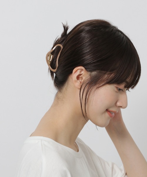 LAKOLE（ラコレ） ヘアクリップ クラウドアセチメタルバンスクリップ
