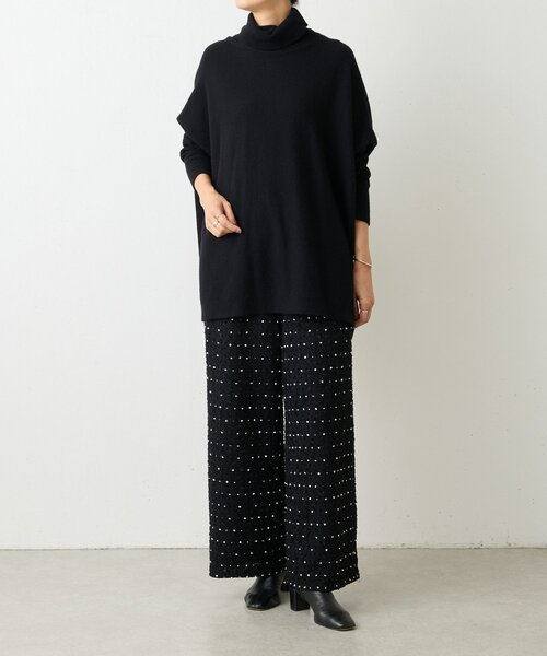 BEARDSLEY（ビアズリー） パンツ つぶつぶツイードウエストリブパンツ