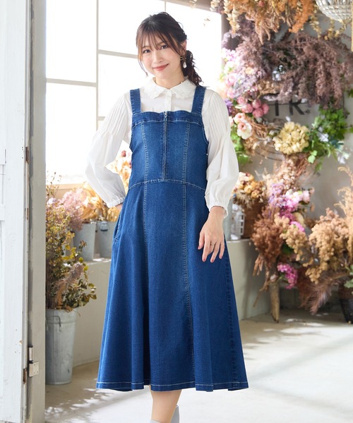 Rose Tiara（ローズティアラ） ジャンパースカート 「伸縮性」フレア