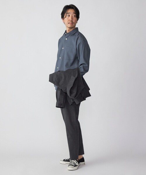 SHIPS（シップス） シャツ SHIPS:「洗濯機可能」TECH PLUS(R) WOOL