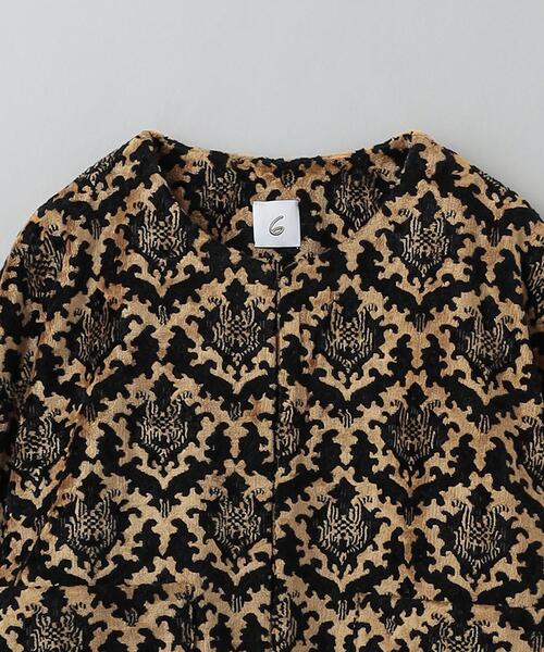 6 ジャケット ノーカラージャケット 「6(ROKU)」カットパイル ジャ