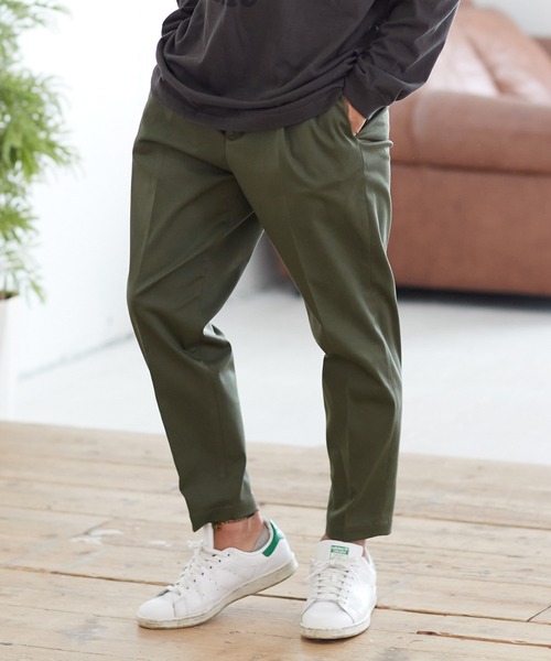 CAMBIO（カンビオ） チノパン mp9368-裾シングルテーパードパンツ