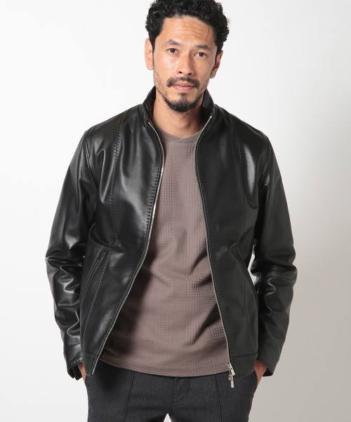 MEN'S BIGI（メンズビギ） 革ジャン ライダース クロームタンニング