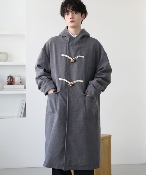 Revo. ダッフルコート コート メルトンロングダッフルコート メンズ