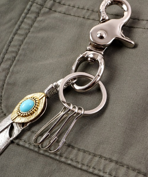 1004ST キーホルダー 真鍮 シルバー カラビナ キーリング : ZOZOTOWN