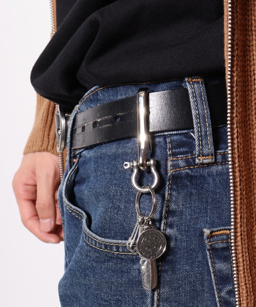 1004ST キーホルダー 真鍮 シルバー カラビナ キーリング : ZOZOTOWN