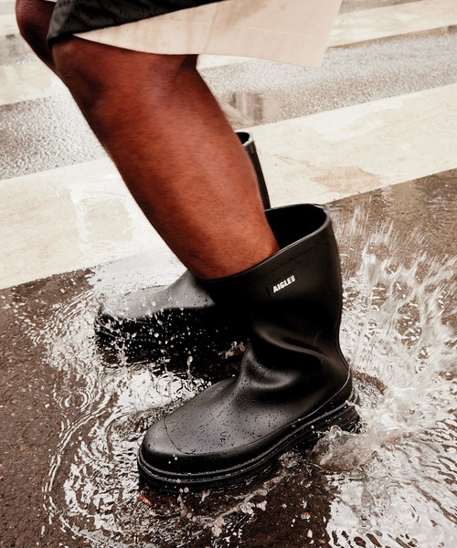 AIGLE（エーグル） 長靴 レインブーツ チャンキーヒール ミッドレイン