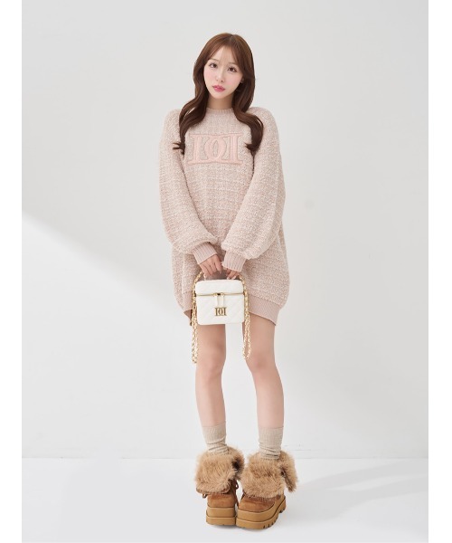 Darich（ダーリッチ） ニット セーター DDロゴツイードニットプル