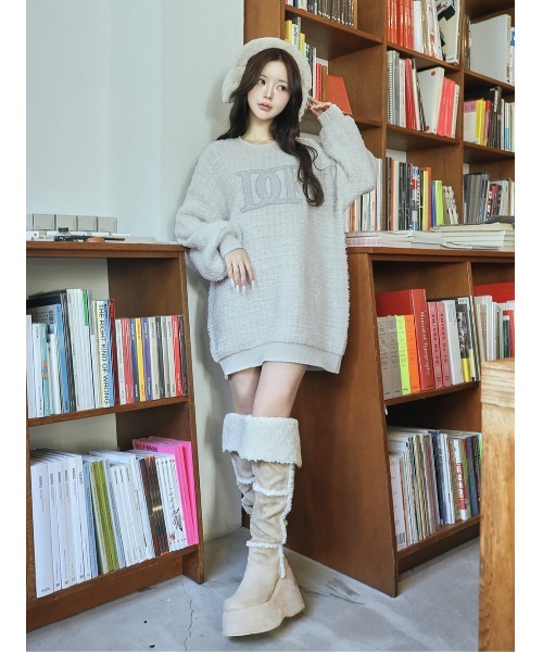 Darich（ダーリッチ） ニット セーター DDロゴツイードニットプル