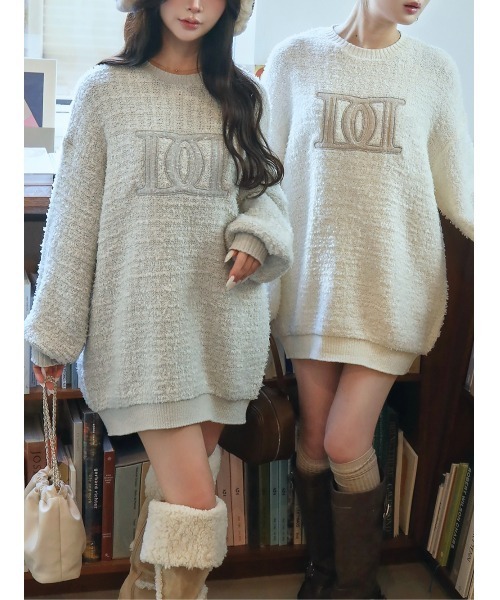 Darich（ダーリッチ） ニット セーター DDロゴツイードニットプル