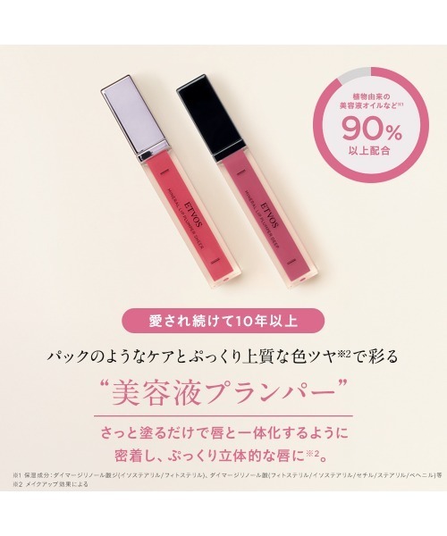 ETVOS（エトヴォス） 口紅 リップ ミネラルリッププランパー シアー