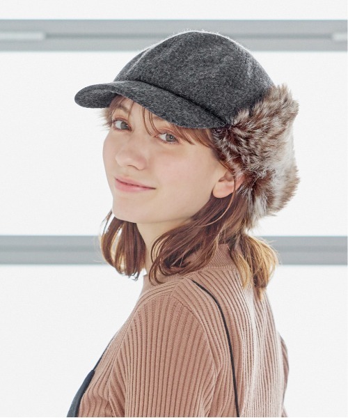 milsa（ミルサ） キャップ 帽子 イヤーフラップキャップ レディース