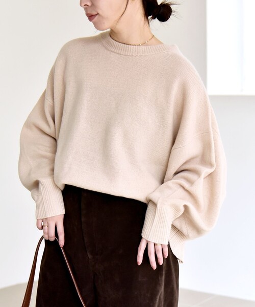 quaranciel ニット セーター quaranciel:「手洗い可能」AQUA カシミヤ