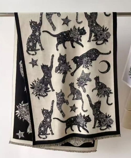 Port（ポート） ブランケット 「 」 ムーン キャット モチーフ