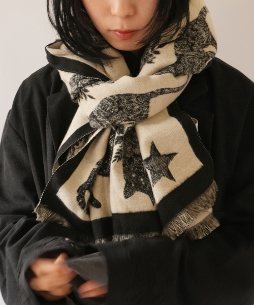 Port（ポート） ブランケット 「 」 ムーン キャット モチーフ