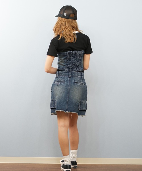 Dickies（ディッキーズ） チューブトップ ベアトップ デニムビスチェ