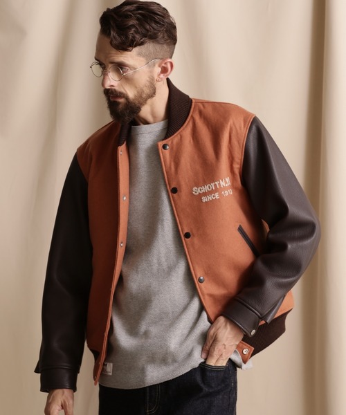 Schott N.Y.C（ショット） スタジャン Schott/ショット/×SKOOKUM