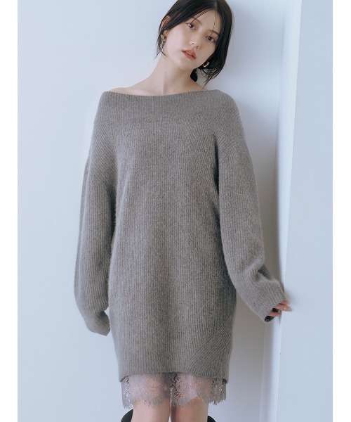 SNIDEL（スナイデル） ワンピース ニットセットキャミミニワンピース