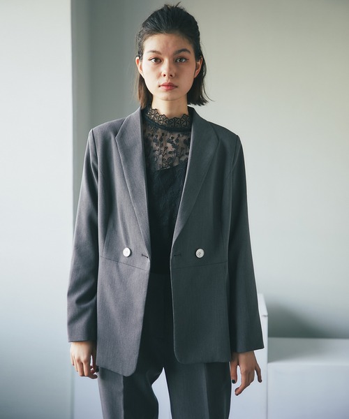 SMILE ORCHID（スマイルオーキッド） セットアップ プリーツ裾ペプラム