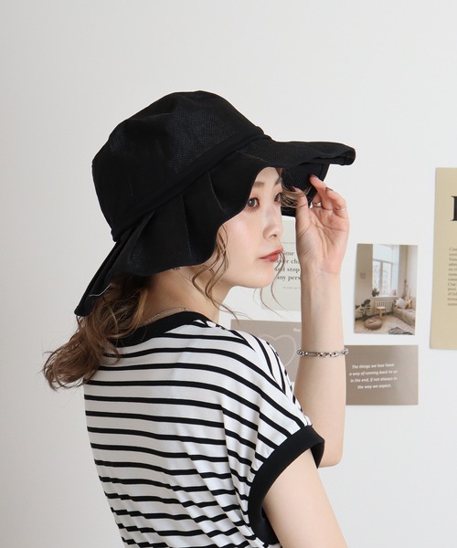 FUNALIVE（ファンアライブ） 帽子 ハット PAGE ONE ポリジュートフリル