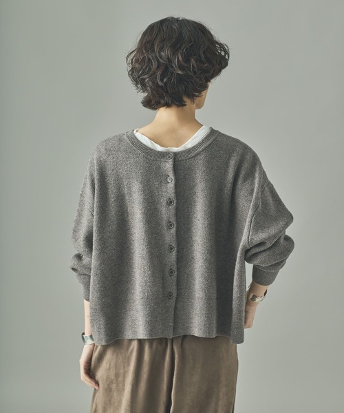 Curensology（カレンソロジー） カーディガン /ウールカシミヤ2WAYプル