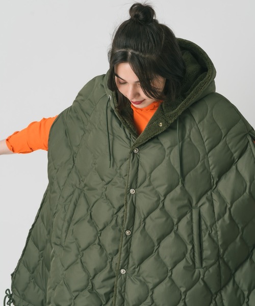 TAION（タイオン） ポンチョ ミリタリー ダウンカープ ダウンポンチョ