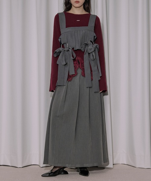 Ezick ベルト Ribbon noir 2way プリーツメロウハーネス レディース